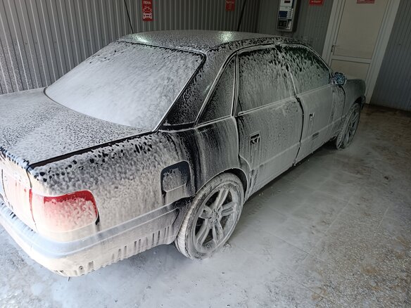 1991 Audi 100 IV (C4), синий, 349500 рублей - вид 7