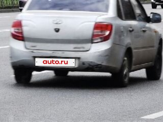 2012 Lada (ВАЗ) Granta I, серебристый, 210000 рублей, вид 5