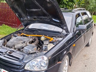 2009 Lada (ВАЗ) Priora I, чёрный, 150000 рублей, вид 1