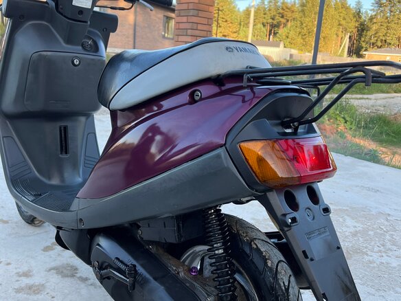 1991 Yamaha Jog, пурпурный, 80000 рублей - вид 5