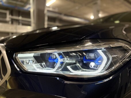 2021 BMW X6 40i III (G06), синий, 9590000 рублей, вид 4
