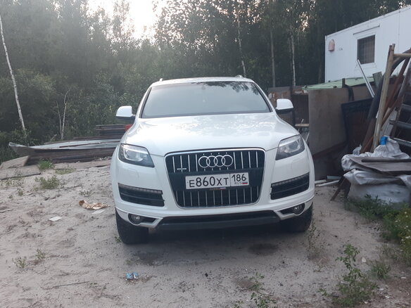 2012 Audi Q7 I (4L) Рестайлинг, белый, 1900000 рублей - вид 2