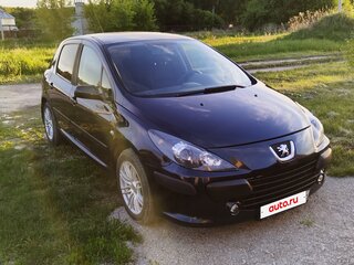 2007 Peugeot 307 I Рестайлинг, синий, 450000 рублей, вид 3