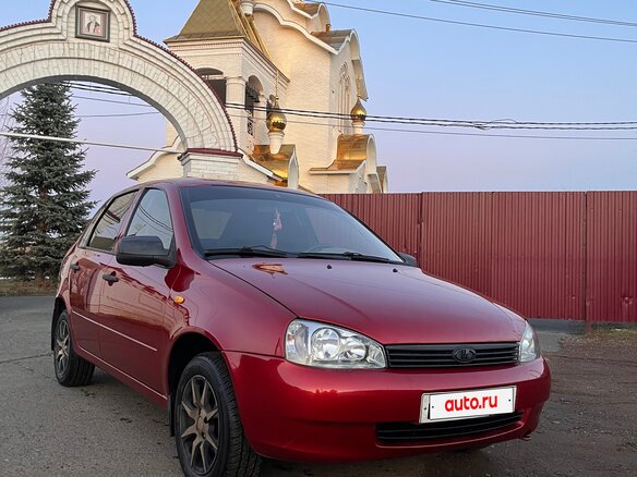 2009 Lada (ВАЗ) Kalina I, красный, 315000 рублей - вид 3