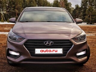 2018 Hyundai Solaris II, коричневый, 1600000 рублей, вид 1