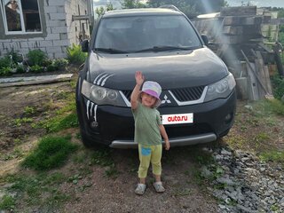 2008 Mitsubishi Outlander II, чёрный, 985000 рублей, вид 1