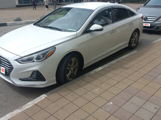 2017 Hyundai Sonata VII (LF) Рестайлинг, белый, 1700000 рублей, вид 2