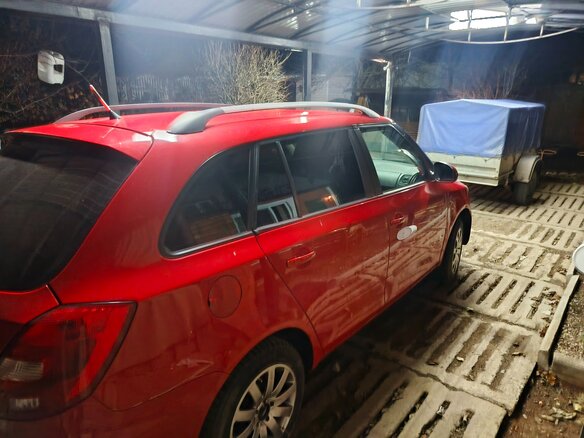 2014 Skoda Fabia II Рестайлинг, красный, 750000 рублей - вид 4