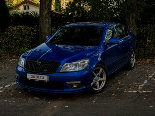 2011 Skoda Octavia RS II Рестайлинг, синий, 1200000 рублей, вид 2
