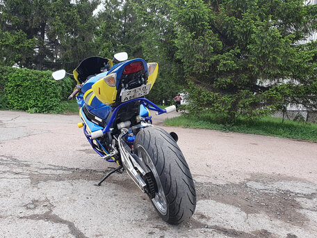 2005 Suzuki GSX-R 1000, синий, 650000 рублей, вид 3