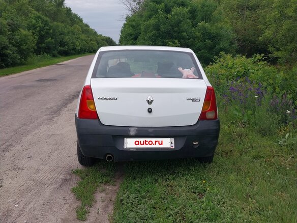 2007 Renault Logan I, белый, 260000 рублей - вид 1