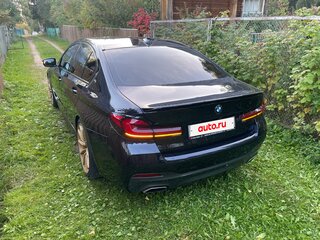 2020 BMW 5 серии 520i VII (G30/G31/G38) Рестайлинг, синий, 4200000 рублей, вид 4