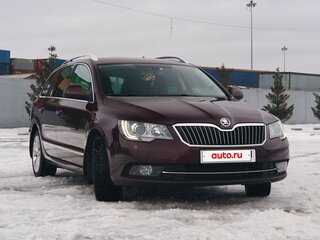 2014 Skoda Superb II Рестайлинг, красный, 1590000 рублей, вид 3