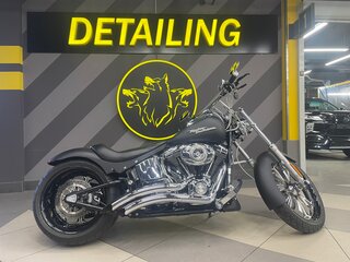 2008 Harley-Davidson Softail Custom, чёрный, 1600000 рублей, вид 2