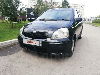 2002 Toyota Vitz I (P10), чёрный, 475000 рублей, вид 3