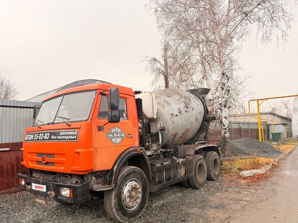 2007 КамАЗ Автобетоносмеситель, оранжевый, 1300000 рублей