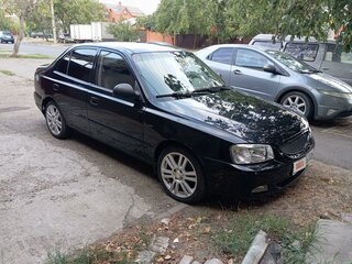 2008 Hyundai Accent ТагАЗ II, чёрный, 480000 рублей, вид 1