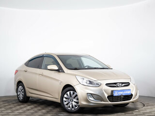 2013 Hyundai Solaris I, бежевый, 579000 рублей, вид 1