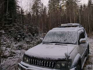 1996 Toyota Land Cruiser Prado 90 Series, серый, 1400000 рублей, вид 4