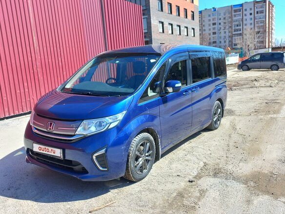 2016 Honda Stepwgn V, синий, 1850000 рублей