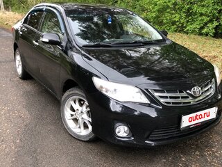 2012 Toyota Corolla X (E140, E150) Рестайлинг, чёрный, 850000 рублей, вид 2