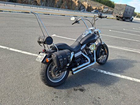 2012 Harley-Davidson Fat Bob, чёрный, 800000 рублей, вид 3