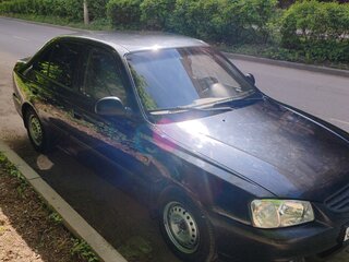 2008 Hyundai Accent ТагАЗ II, чёрный, 430000 рублей, вид 3