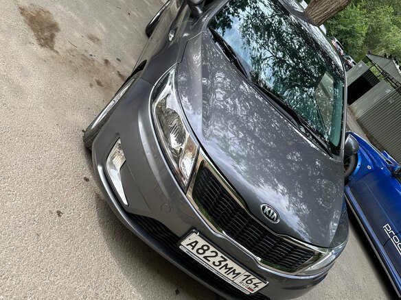 2014 Kia Rio III, серый, 1230000 рублей - вид 7