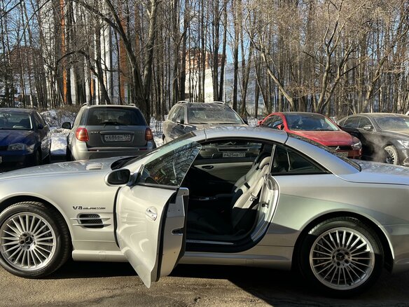 2002 Mercedes-Benz SL-Класс AMG 55 AMG II (R230), серый - вид 3