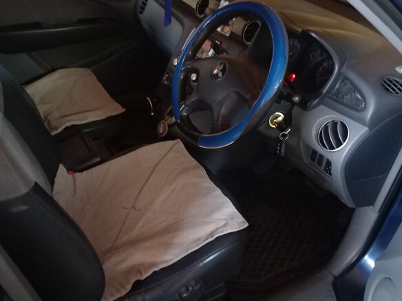 2002 Mitsubishi Airtrek I, синий, 550000 рублей - вид 4
