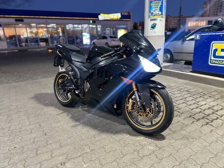 2005 Kawasaki ZX-6 Ninja, чёрный, 500000 рублей, вид 5