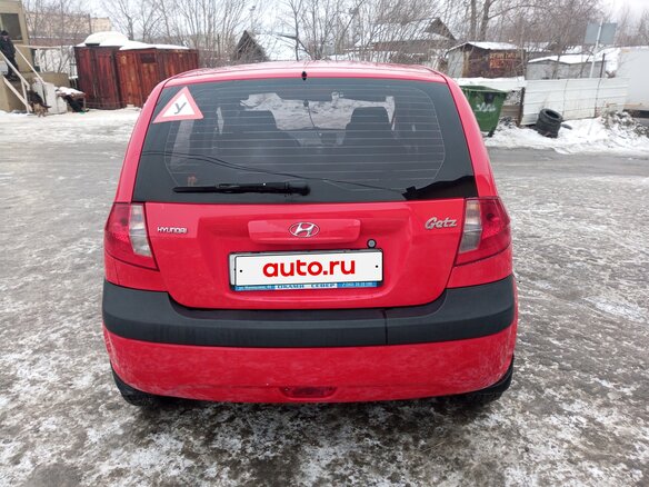 2008 Hyundai Getz I Рестайлинг, красный, 300000 рублей - вид 5