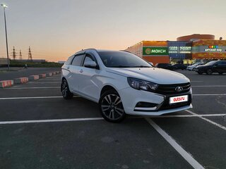 2021 Lada (ВАЗ) Vesta SW I, белый, 1200000 рублей, вид 2