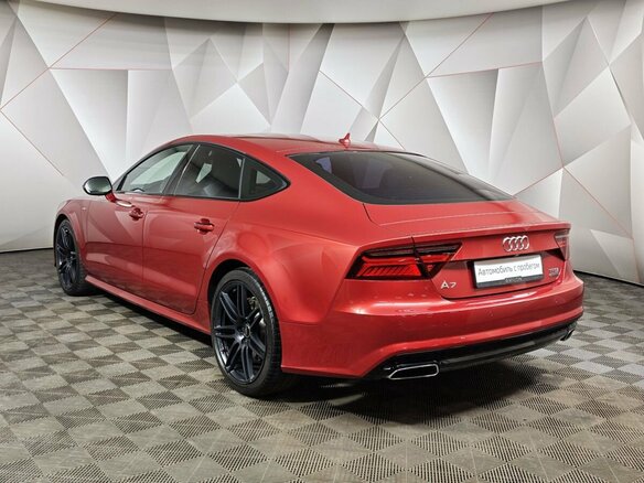 2016 Audi A7 I (4G) Рестайлинг, красный - вид 3