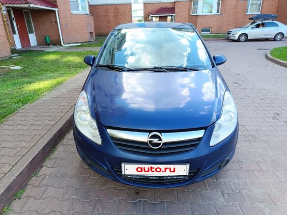 2007 Opel Corsa D, синий, 373000 рублей - вид 1