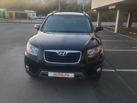 2012 Hyundai Santa Fe II Рестайлинг, чёрный, 1670000 рублей - вид 1