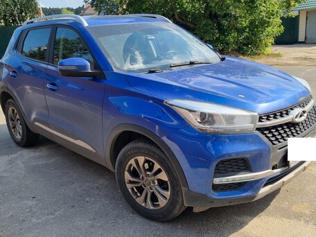 2021 Chery Tiggo 4 I Рестайлинг, синий, 1050000 рублей, вид 2