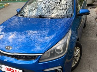 2017 Kia Rio IV, синий, 1100000 рублей, вид 3