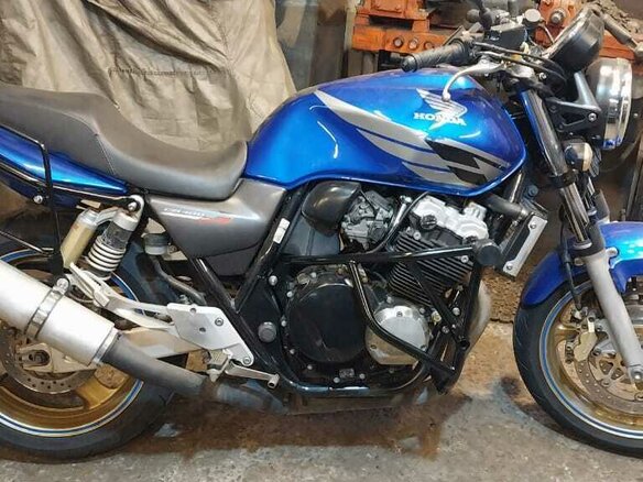 2005 Honda CB 400 Super Four, синий, 410000 рублей - вид 24