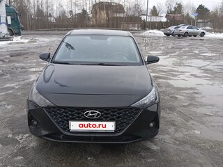 2021 Hyundai Solaris II Рестайлинг, чёрный, 1280000 рублей, вид 3