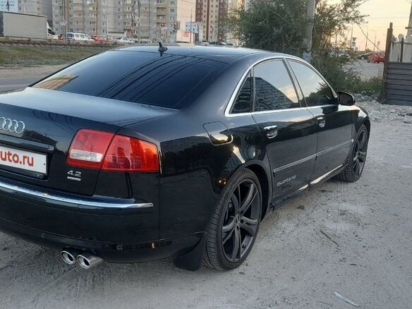 2005 Audi A8 II (D3) Рестайлинг, чёрный, 1230000 рублей - вид 3