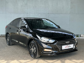 2017 Hyundai Solaris II, чёрный, 1075000 рублей, вид 2