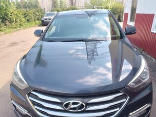 2017 Hyundai Santa Fe III Рестайлинг, синий, 2400000 рублей, вид 2