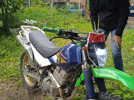 2000 Kawasaki KL 250, синий, 180000 рублей, вид 1