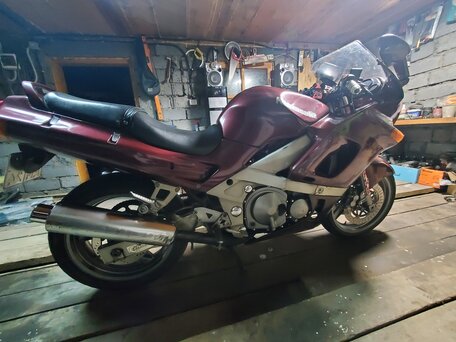 1997 Kawasaki ZZR 400, красный, 160000 рублей, вид 4
