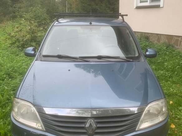 2010 Renault Logan I Рестайлинг, синий, 350000 рублей - вид 1
