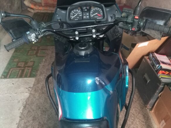 1996 Honda Transalp 400, синий, 300000 рублей - вид 5