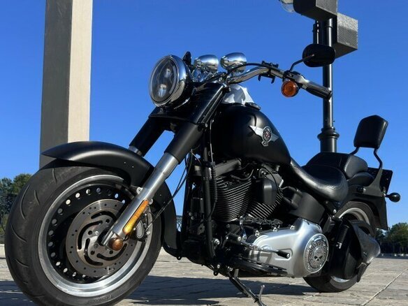 2014 Harley-Davidson Fat Boy, чёрный, 1350000 рублей - вид 9