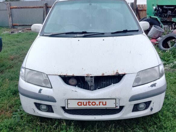1999 Mazda Premacy I (CP), белый, 350000 рублей