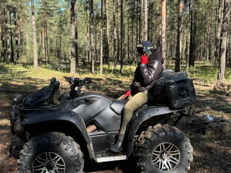 2014 Yamaha Grizzly 700, чёрный, 850000 рублей, вид 5
